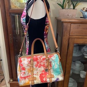 ⭐️ Dooney And Bourke Splash Paint Satchel (RARE)